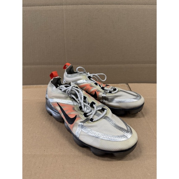 Nike Air VaporMax 2019 Pure Platinum Team Mens Size 8.5‎ Athletic Shoes Sneakers - Picture 1 of 10